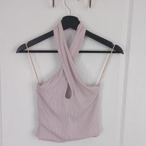 Wilfred Pink Halter Neck Top